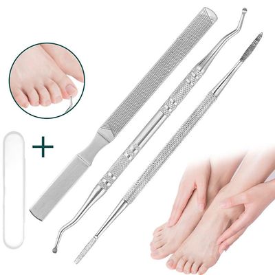 Indgroet Toenail File Lifter Sæt indgroede Nail Feet Care Pedicure Tools Professional Podiatry Care Equipment