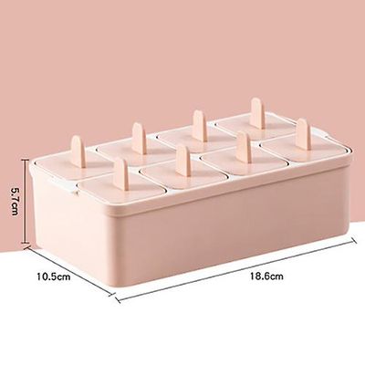 Ice Cube Forme Genanvendelig Popsicle Maker DIY Ice Cream Tools Køkken 8 celler Lolly Mould Tray Dessert forme Sommer tilbehør