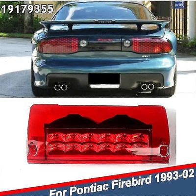 19179355 Red High Rise spoiler 3. jarruvalaisin vuosille 1993-2002 Pontiac Firebird/Transam