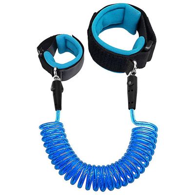 Linkrunning 2 Pack Anti Lost Wrist Link Safety Wrist Link til småbørn, babyer og børnblå 98.42 In