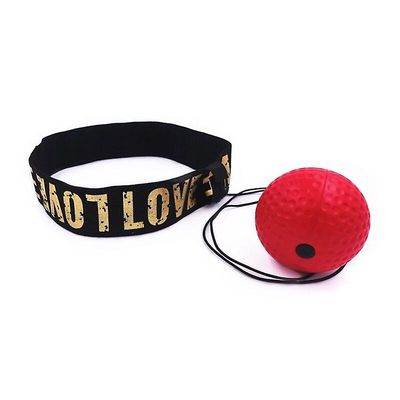 Boksning Speed Ball Hovedmonteret Pu Punch Ball rødt sæt