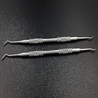 2pcs / parti Dobbelt Ended Nail Kutikula Pusher Remover Manicure Pedicure Tools|klipse pushere