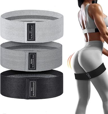 Resistance Bands Kvinder, 3 niveauer Booty Bands for ben og røv grå