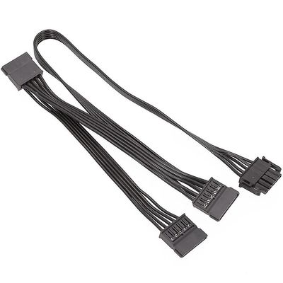 5-pinners til 3-port Sata ekstern forsyningskabel for Enermax modulær psu Svart
