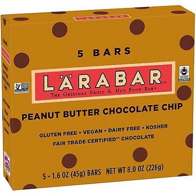 Larabar Peanut Butter chokolade Chip frugt & møtrik Food Bar