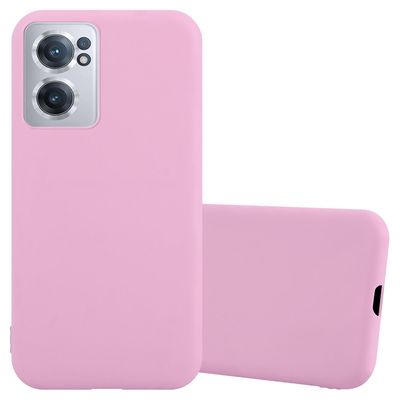 Cadorabo OnePlus Nord CE 2 5G Hülle Handy Cover TPU-kotelo - mattavärit CANDY-VAALEANPUNAINEN