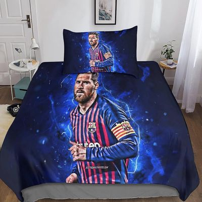 Lionel Messi Multi Colour Luxury , päiväpussilakana 3D-tulostettu vuodevaatteet Mikrokuituinen jalkapallo Superstar pehmeä pussilakana vetoketjusul...