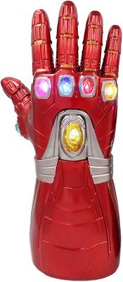 Sqyg Oikea käsi Infinity LED-valo PVC-hansikas Thanos-käsineet Cosplay Halloween-rekvisiitta Lapset