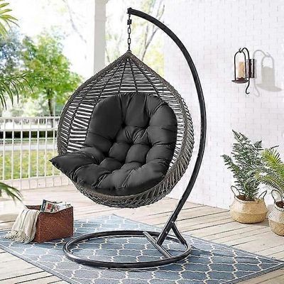 Yuxin (mukaan lukien vain istuintyyny)Puutarha sisätiloissa roikkuva munakeinu riippumattotuolin istuin paksu tyynytyynytyyny (mukaan lukien vain i...