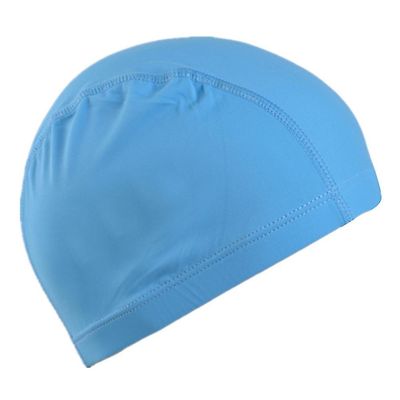 Varychmoo Unisex Voksne Kids Swimming Caps Diving Pools Beach Stretchy Swim Hatte Lyseblå
