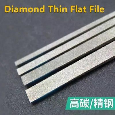 Timanttikiillotusviilasarja 12kpl CF-400 Erittäin ohut litteä muotoinen viila DIY-käsityökalut 180mm karkeus 150 200 400 metallille Keraaminen
