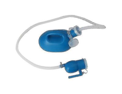 2000ml kannettava miesten pisuaarikeräin pissapullo auto retkeilymatka +1,6m putki -sininen-hyvä