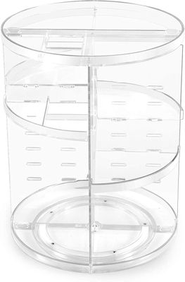 360 Roterende Makeup Organizer, Spinning Bad Organizer Benkeplate, Kosmetisk Arrangør Makeup Holder Hylle, Utgjør Arrangører Og Oppbevaring For Bedr