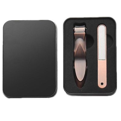 Coosilo Stor negleklipper anti splash fingernegl tånegl Clipper Cutters Pedicure Tool sølv
