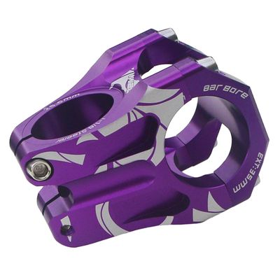 35mm pyörän lyhyet varren polkupyörän osat pyöräilyyn MTB polkupyörä musta Violetti