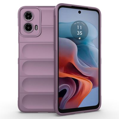 Motorola Moto G34 5G -puhelinkotelolle TPU-pudotussuoja Kestävä muotoilu Vaalea lila
