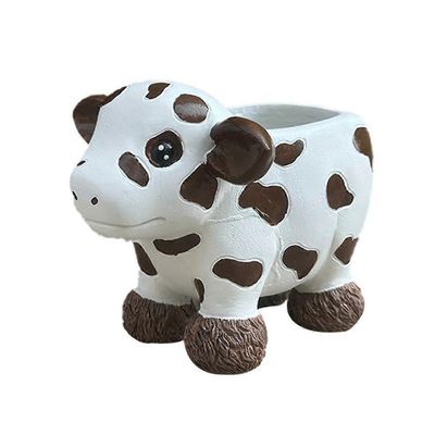 Plateau lehmän istutusruukku Plateau lehmän hartsi kukkaruukku Hauska istutuskoneen säilytysastiat Mehevä virtaus Kuten