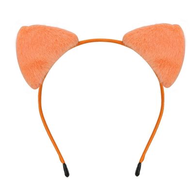 Leikkisyys Kissat Korvat Otsanauhat Halloween Meikki Hiusvanne Tyylikäs Päähine varten Halloween Cosplay ja Rento Näyttää oranssilta oranssi