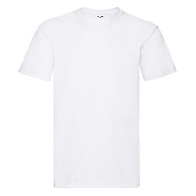 Fruit of the Loom Frugten af væven Herre Super Premium kortærmet Crew Neck T-Shirt Hvid L