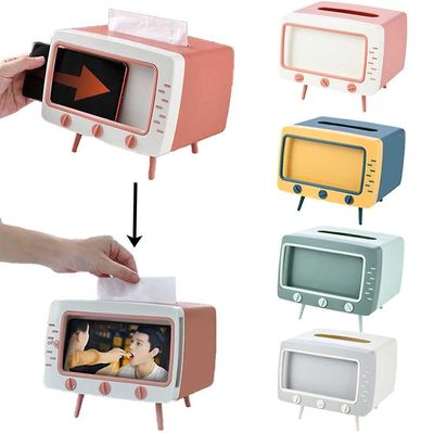 Tissue Kasser Papir opbevaringskasser Mobiltelefon Holder Bil PapirHolder Pink