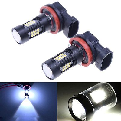 Unbrand 2x H8 H11 6000k 30w suuritehoinen Cree led sumuvalo Canbus-lamppu valkoinen Musta 2 Pc