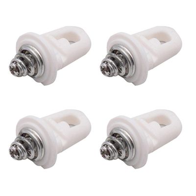 4 stk støtfanger foran festeklemme for 407 407SW 607 C5 743712 hvit