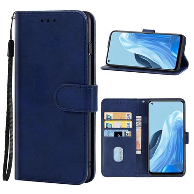 Nahkainen puhelinkotelo OPPO F21 Prolle Sininen For OPPO F21 Pro