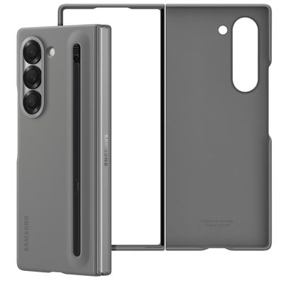 Samsung Galaxy Z Fold 6 -puhelimen kotelo, jossa on integroitu S Pen -kynä, harmaa