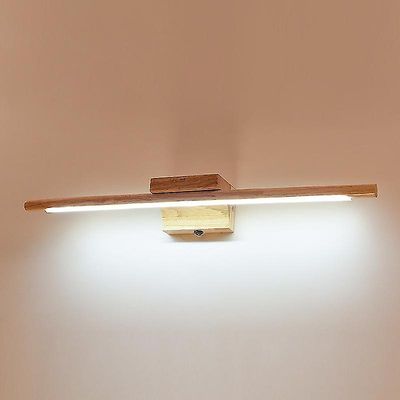 kylpyhuoneen peilivalaisin puu kytkimellä moderni led-sisäseinävalaisin ip44 vedenpitävä pukeutumispöytävalaisin kosmeettinen peili sconce-pukeutum...
