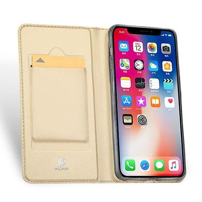 AIR PU sag med kort lomme til Apple iPhone 7 Plus / 8 Plus - Guld