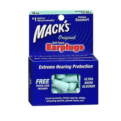 Mack's Mackin Macks Safe Sound -korvatulpat, 10 kpl (1 kpl pakkaus)