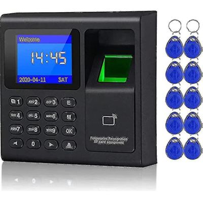 Tidsure til medarbejdere Små virksomheder Biometrisk fingeraftryk Tid Fremmøde Terminal Urmaskine Kontor Punch Clock Automatisk rapport Generation D