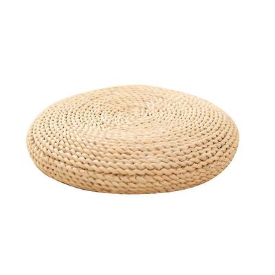 Rund naturlig puff Håndlaget vevepute Fyll silketrådputen Myk yogastol Matte Tatami W fra TINGQUAN