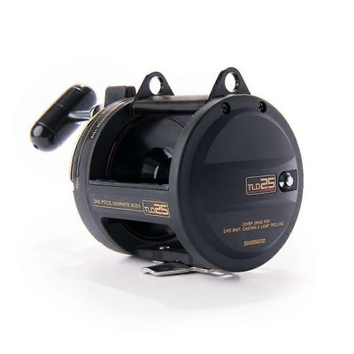 Shimano TLD25 Vipu Vedä perinteinen kalastuskela Musta One Size