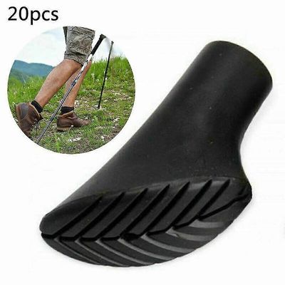 Ersam 20 kpl sauvakävelysauvoja asfalttivaellussauvalle, kumiholkki