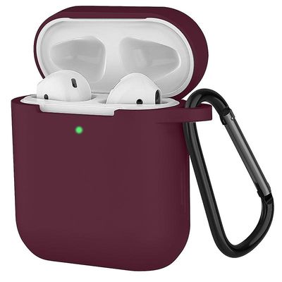 Linkrunning Airpods 2 Beskyttelsesetui Airpods Cover Blød silikone opladningsetui Beskyttende silikone hylster Beskyttende etui Øretelefon etui Air...