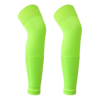 pidennys kiinteä urheilu polvisuoja puristustyyny luistamaton side jalkatuki legging pitkä polvisuoja polvi lämmin hiha fluoresoiva keltainen