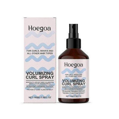 Volumising Curl Spray - Kiharasuihke riisiproteiinilla - Vegaaninen virkistyssuihke volyymia ja kiiltoa varten - Cu 2PCS