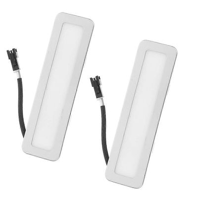 liesituulettimen hehkulamppujen vaihto led-lamput keittiökäyttöön rauta ja himmeä lasi 12,00x3,30x2,00cm 2kpl Hopea 12.00X3.30X2.00CM