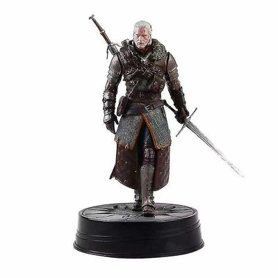 Qinfen Dark Horse The Witcher 3 Villi metsästys Geralt 2. sukupolven suurmestari asettaa nuken patsaan käden