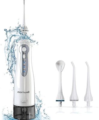 AIR Bærbar Oral Irrigator Vand Tandtråd IPX7 Vandtæt 300ML 3 Modes 4 Jet Tips