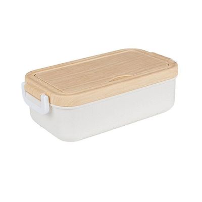 Træ korn mad mikrobølgeovn rustfrit stål Japan Bento box nordisk stil ris skål for børn 285