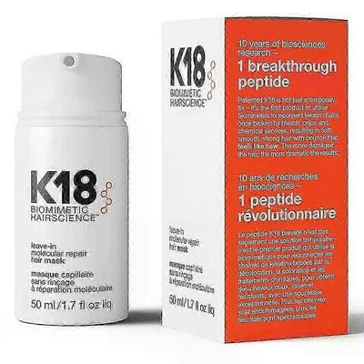 150ml K18 Leave-In Molecular Hair Mask Original Repair Molecular Hair Damaged Dry Frizzy 4 minuutin hoito Kosteuta 1 kpl 50 ml