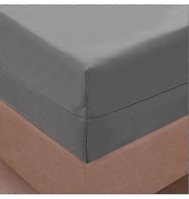 6-sivuinen täysin suljettu vedenpitävä ja pölytiivis patjansuojus vetoketjulla parisängylle harmaa 90cmX200cmX30cm