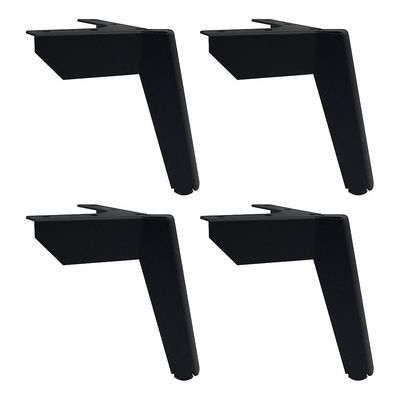 1/3 4 stk Enkel å installere metallmøbelben for enkel utskifting Hes svart 10cm 1Sett