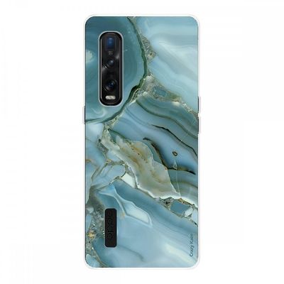 Crazy Kase Hull For Oppo Find X2 Pro i silikone Soft 1 Mm, Marmor Design