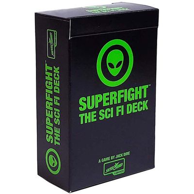 Lubi Superfight Sci-Fi Deck: Mere end 100 latterlige debatspilkort, velegnet til børn, teenagere, voksne, 3 eller flere spillere, 8 år og derover