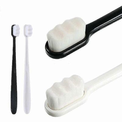 4kpl Ultra Fine Wave Micro-nano -hammasharja, jossa 20000 pehmeää hammaslankaa Set matkalle Tw