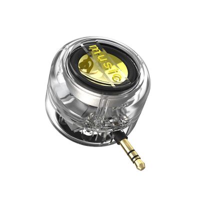 3,5 mm:n matkapuhelimen kaiutin Kannettava minikaiutin ladattava välittömiin Mobile Sound Enhancement -kaiutinvahvistimet Valkoinen