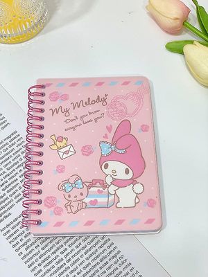 Beculerty Sanrioed Anime-serien Kawaii Kuromi Min Melody Cinnamoroll Kitty Little Twin Stjerner Tegneserie Notebook Student Notebook Kids Gift myme...